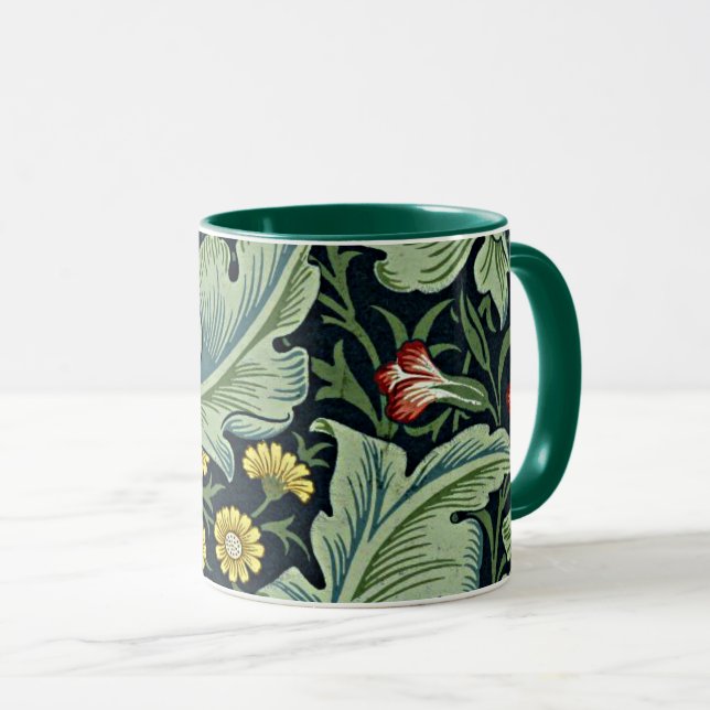William Morris - Leicester, floral pattern, Mug (Front Right)