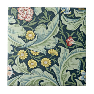 William Morris - Leicester vintage floral design Ceramic Tile