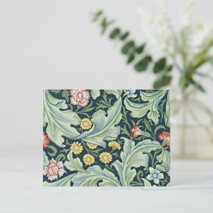 William Morris - Leicester vintage floral design Postcard