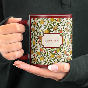 William Morris Lemons Pomegranate Pattern Mug