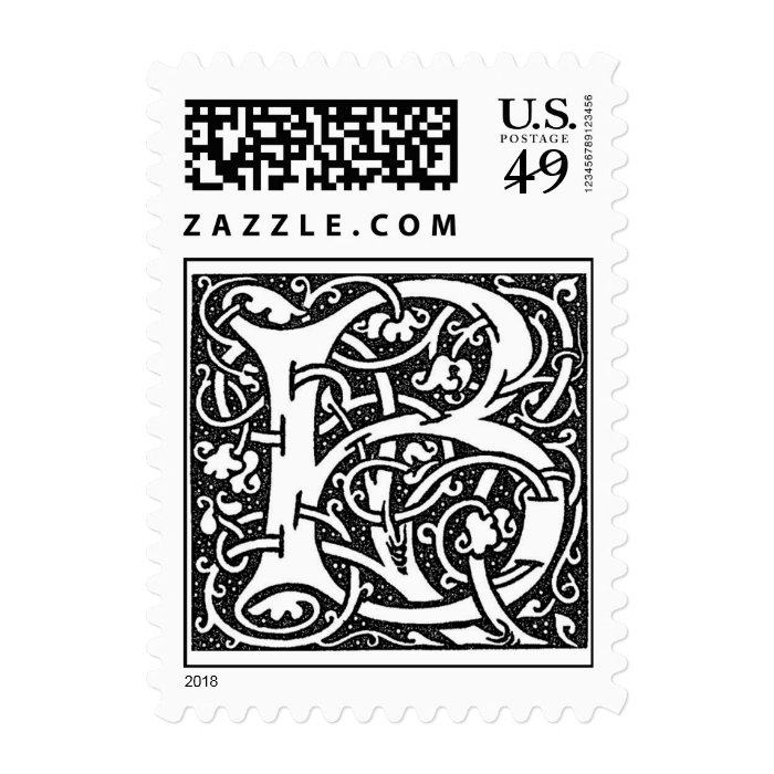 William Morris Letter 'B'   Stamp