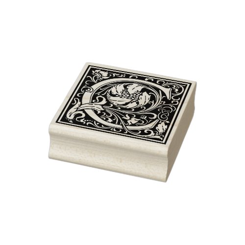 William Morris Letter C Rubber Stamp