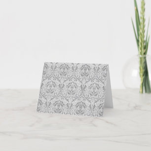 william morris letterpress thank you card
