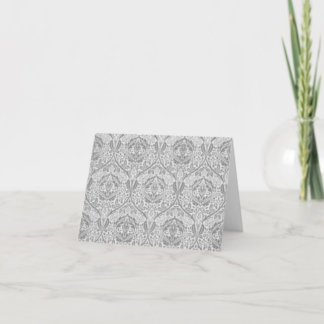 william morris letterpress thank you card (Front)