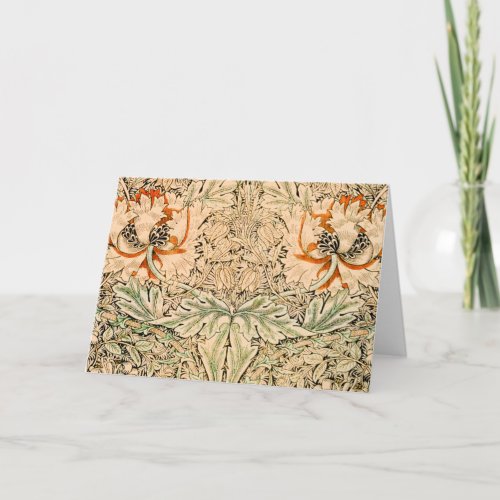 William Morris LILIES Folded Greeting Card