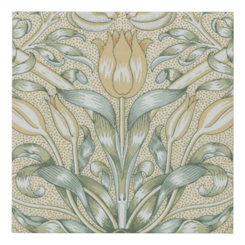 William Morris Lily and Pomegranate Flower Classic Faux Canvas Print