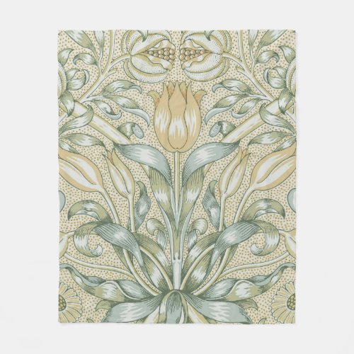 William Morris Lily and Pomegranate Flower Classic Fleece Blanket