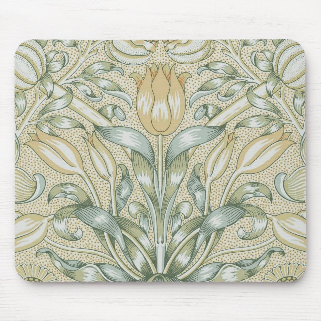 William Morris Lily and Pomegranate Flower Classic Mouse Pad (Front)