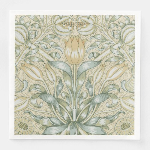William Morris Lily and Pomegranate Flower Classic Paper Dinner Napkins
