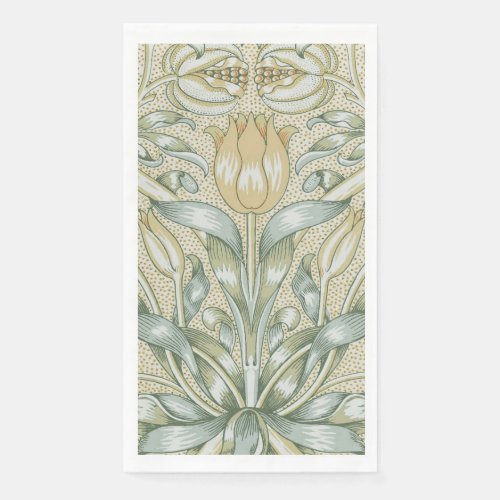 William Morris Lily and Pomegranate Flower Classic Paper Guest Towels