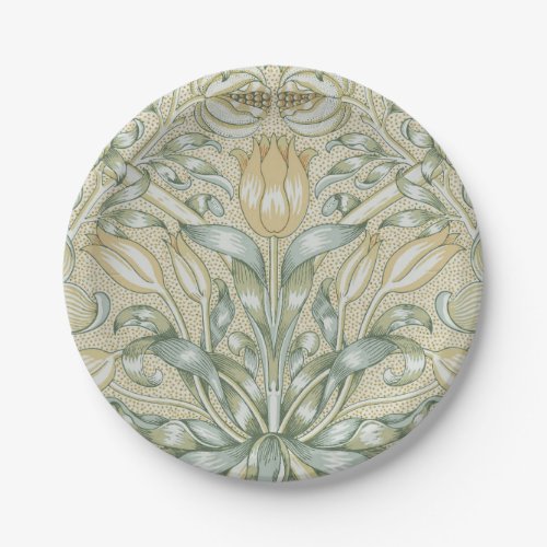 William Morris Lily and Pomegranate Flower Classic Paper Plates