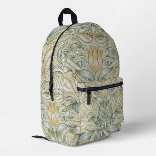 William Morris Lily and Pomegranate Flower Classic Printed Backpack