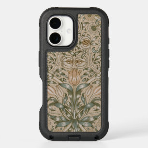 William Morris Lily and Pomegranate Flower Pattern iPhone 16 Case