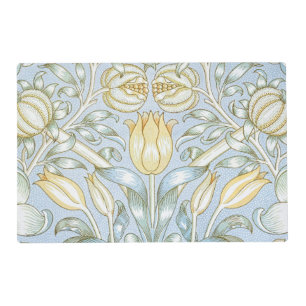 William Morris Lily and Pomegranate Flower Pattern Placemat