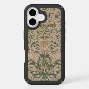 William Morris Lily and Pomegranate Flower Pattern iPhone 16 Case