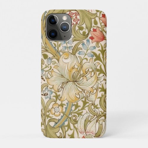William Morris Lily Art Nouveau iPhone 11 Pro Case
