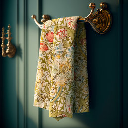 William Morris Lily Art Nouveau Floral Bath Towel Set