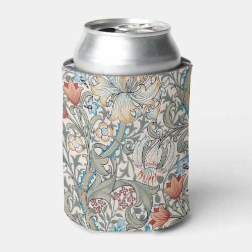 William Morris Lily Art Nouveau Floral Can Cooler