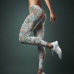 William Morris Lily Art Nouveau Floral Pattern Leg Leggings<br><div class="desc">William Morris Lily Pattern Design. William Morris was an English textile designer, artist, writer, and socialist associated with the Pre-Raphaelite Brotherhood and British Arts and Crafts Movement. He founded a design firm in partnership with the artist Edward Burne-Jones, and the poet and artist Dante Gabriel Rossetti. This beautiful Art Nouveau...</div>