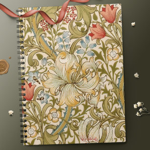 William Morris Lily Art Nouveau Notebook