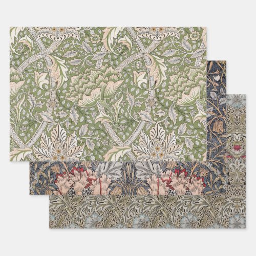 WILLIAM MORRIS LINEN PRINTS DECOUPAGE  WRAPPING PAPER SHEETS