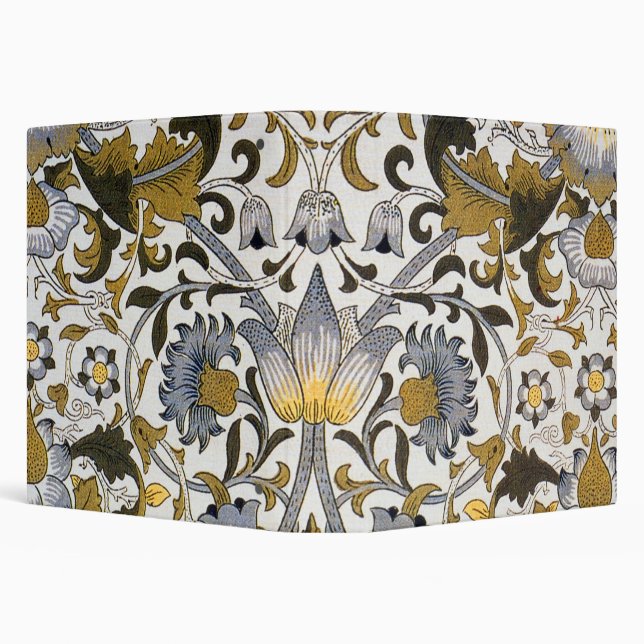 William Morris Lodden floral flower 3 Ring Binder (Background)
