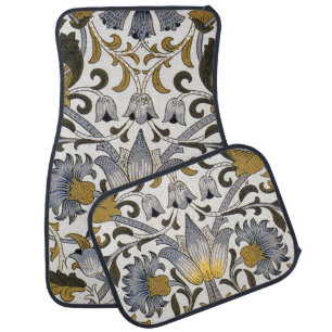 William Morris Lodden floral flower Car Floor Mat