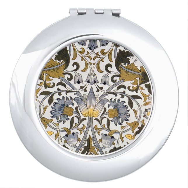 William Morris Lodden floral flower Compact Mirror (Front)