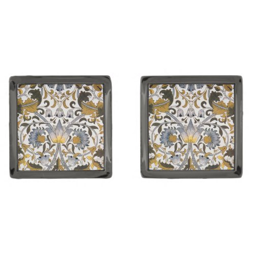 William Morris Lodden floral flower Cufflinks