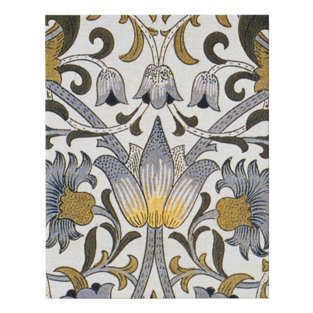 William Morris Lodden floral flower Faux Canvas Print (Front)