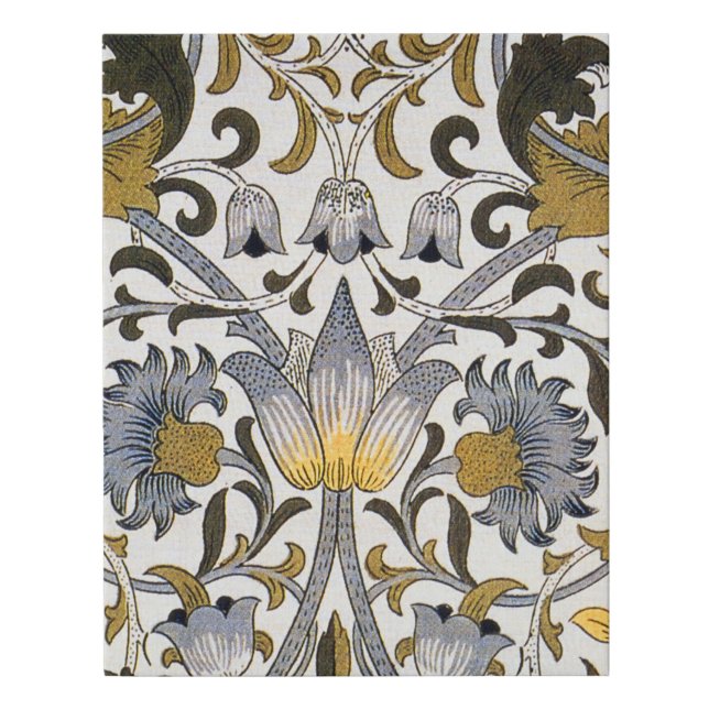 William Morris Lodden floral flower Faux Canvas Print (Front)