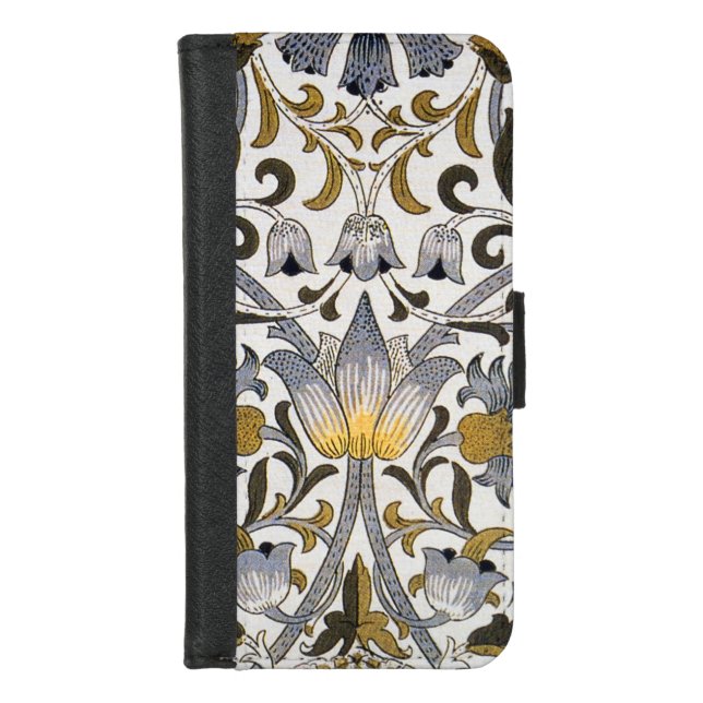 William Morris Lodden floral flower iPhone Wallet Case (Front)