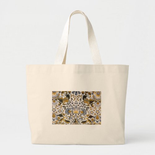 William Morris Lodden floral flower Large Tote Bag