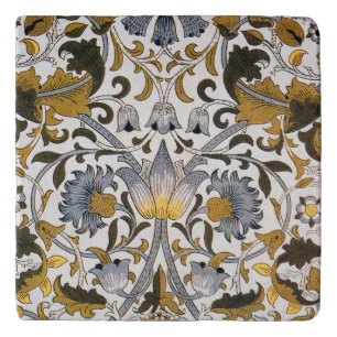 William Morris Lodden floral flower Trivet