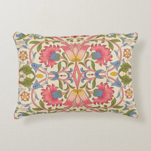 William Morris Lodden floral flower wallpaper  Accent Pillow