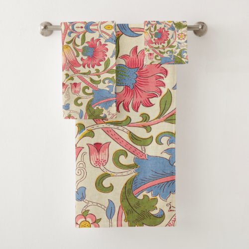 William Morris Lodden floral flower wallpaper  Bath Towel Set