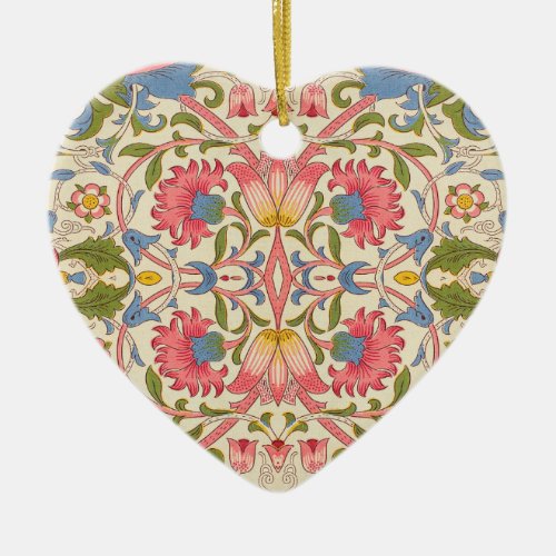 William Morris Lodden floral flower wallpaper  Ceramic Ornament