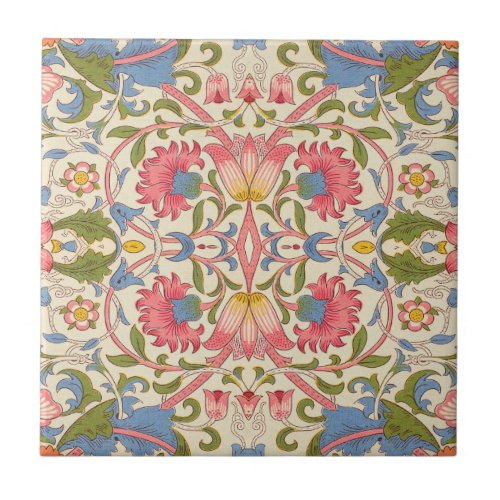 William Morris Lodden floral flower wallpaper  Ceramic Tile