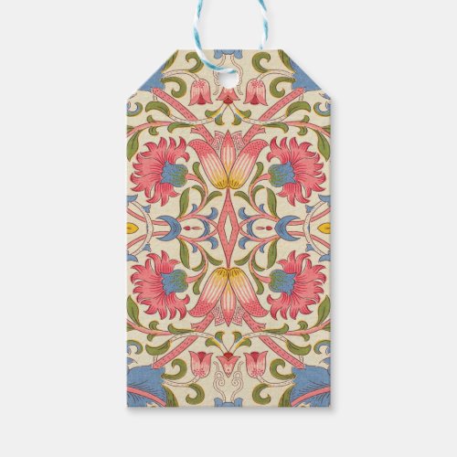 William Morris Lodden floral flower wallpaper  Gift Tags