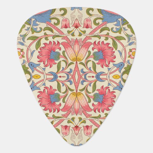 William Morris Lodden floral flower wallpaper  Guitar Pick