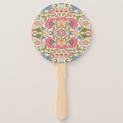 William Morris Lodden floral flower wallpaper  Hand Fan