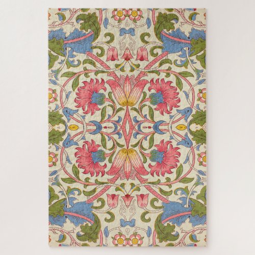 William Morris Lodden floral flower wallpaper  Jigsaw Puzzle