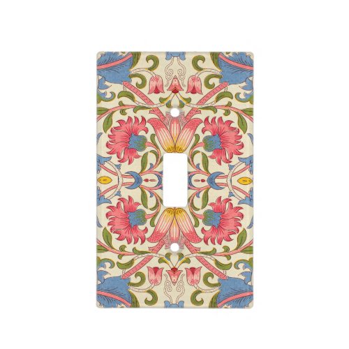 William Morris Lodden floral flower wallpaper  Light Switch Cover