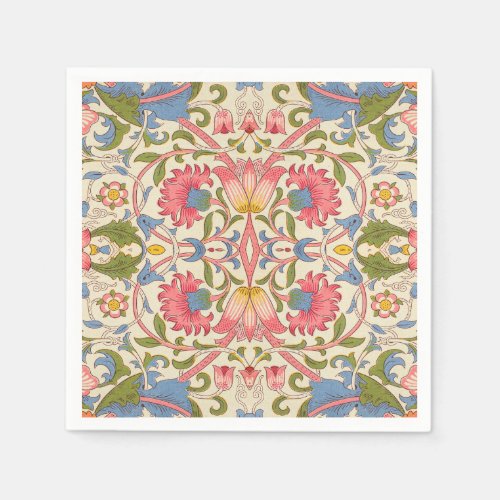William Morris Lodden floral flower wallpaper  Napkins