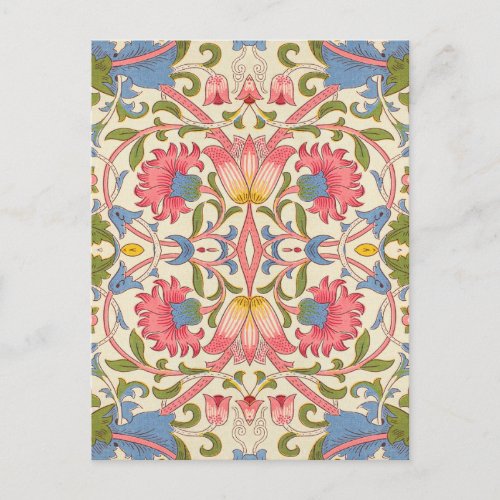 William Morris Lodden floral flower wallpaper  Postcard