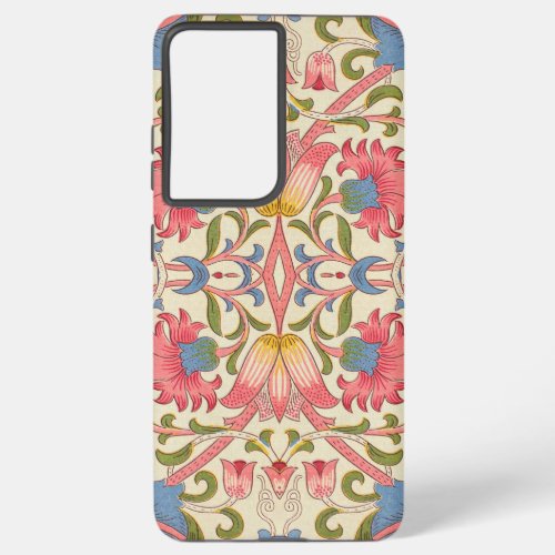 William Morris Lodden floral flower wallpaper  Samsung Galaxy S21 Ultra Case