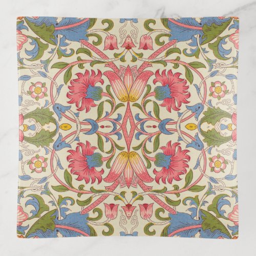 William Morris Lodden floral flower wallpaper  Trinket Tray