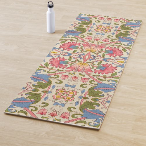 William Morris Lodden floral flower wallpaper  Yoga Mat