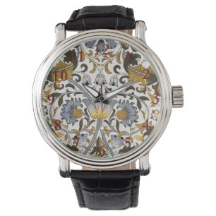 William Morris Lodden Floral Pattern: Blue Gold Watch