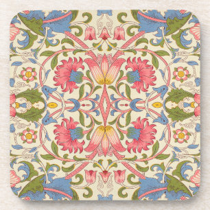 William Morris Lodden Floral Pattern Pastel Beverage Coaster
